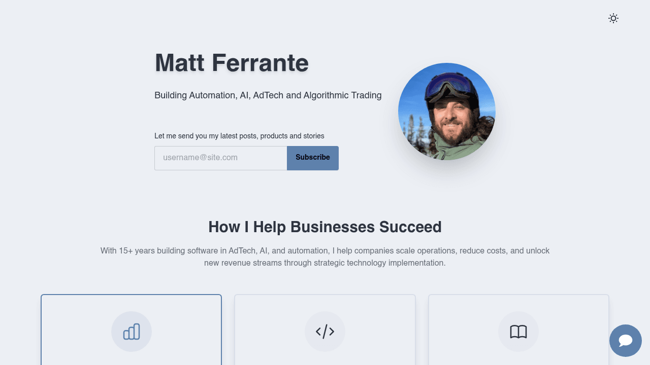 Hey Ferrante website preview
