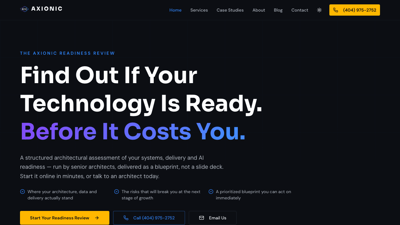 Axionic website