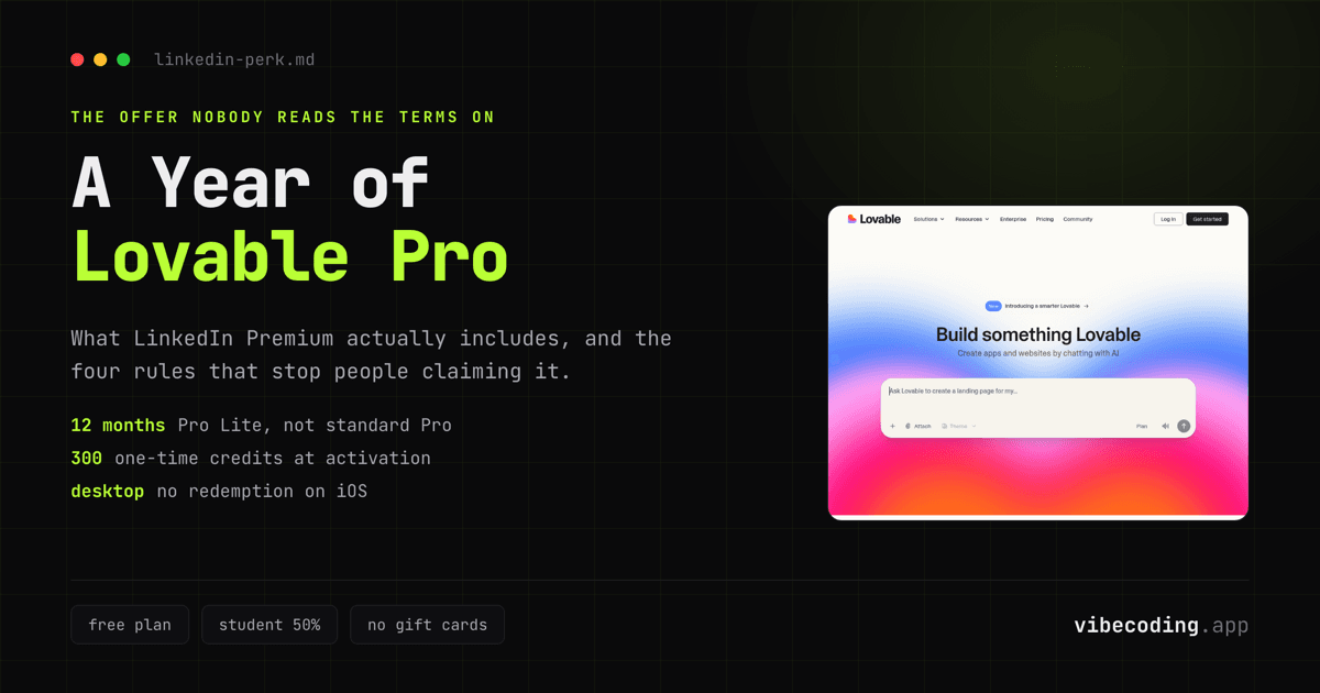 Lovable Promo Codes & Free Credits 2026: What Actually Works