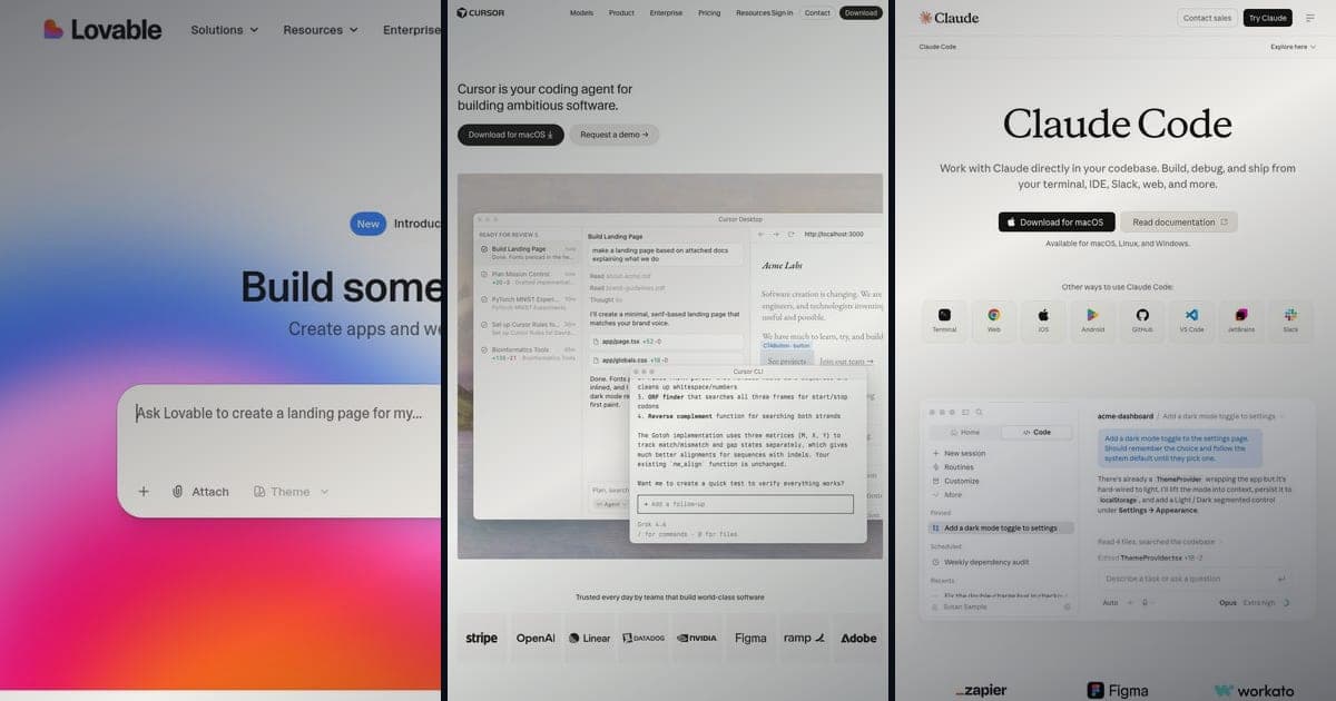 Lovable vs Cursor vs Claude Code: Which AI Tool Wins 2026?