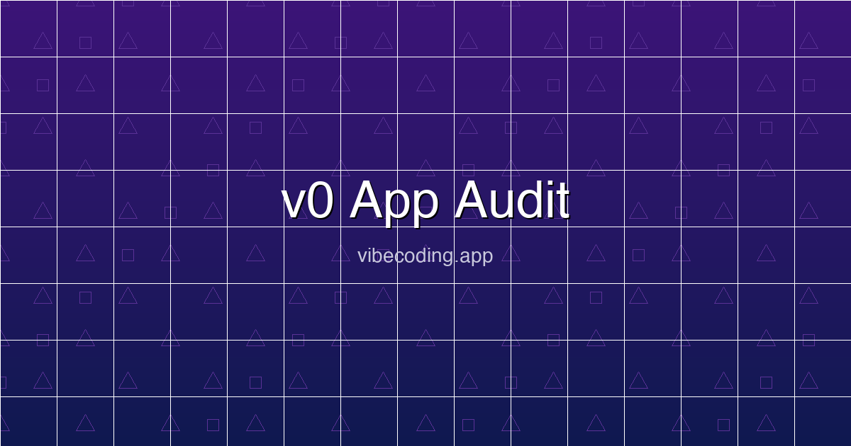 v0 App Audit: How to Review and Secure Your Vercel AI-Generated Code in 2026