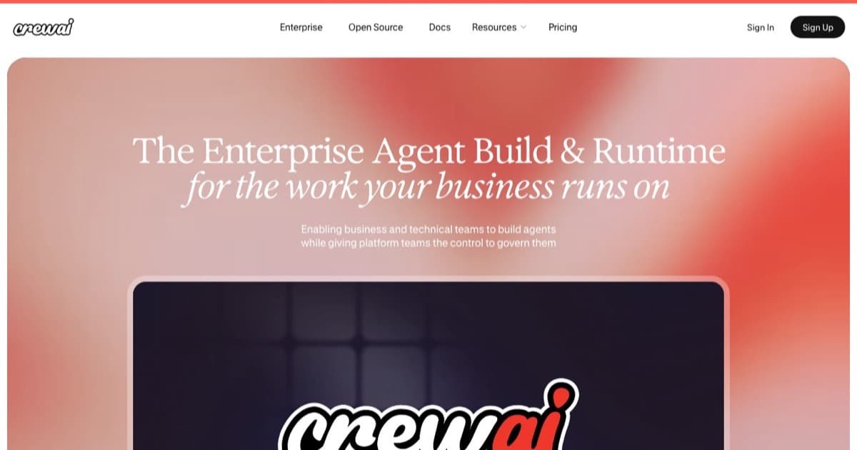 CrewAI screenshot