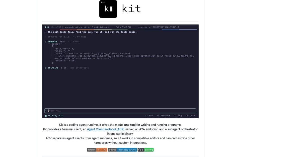 Kit screenshot