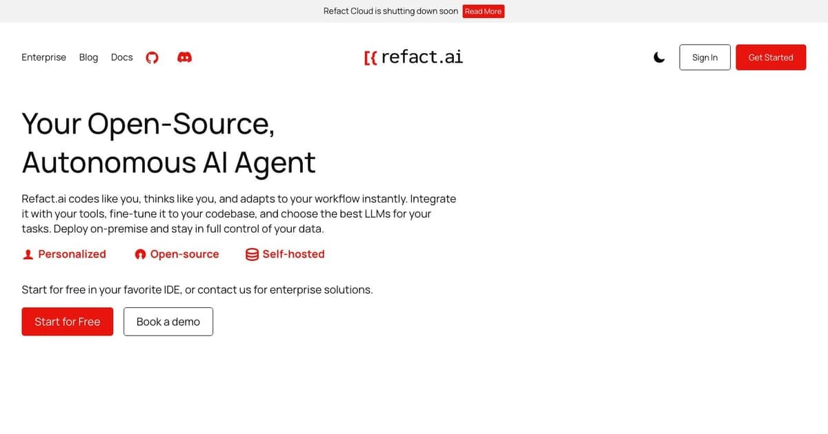 Refact.ai hero visualization