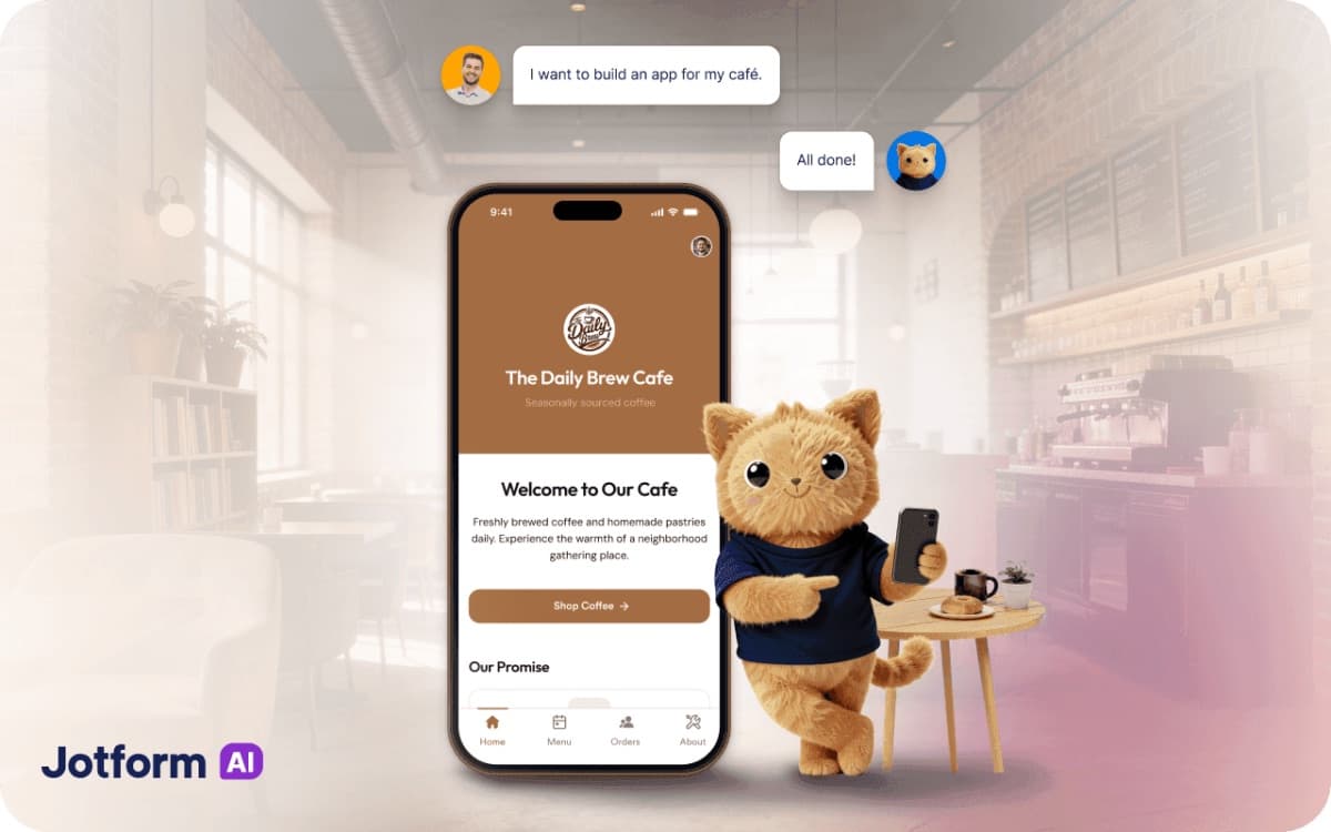 Jotform AI App Builder screenshot