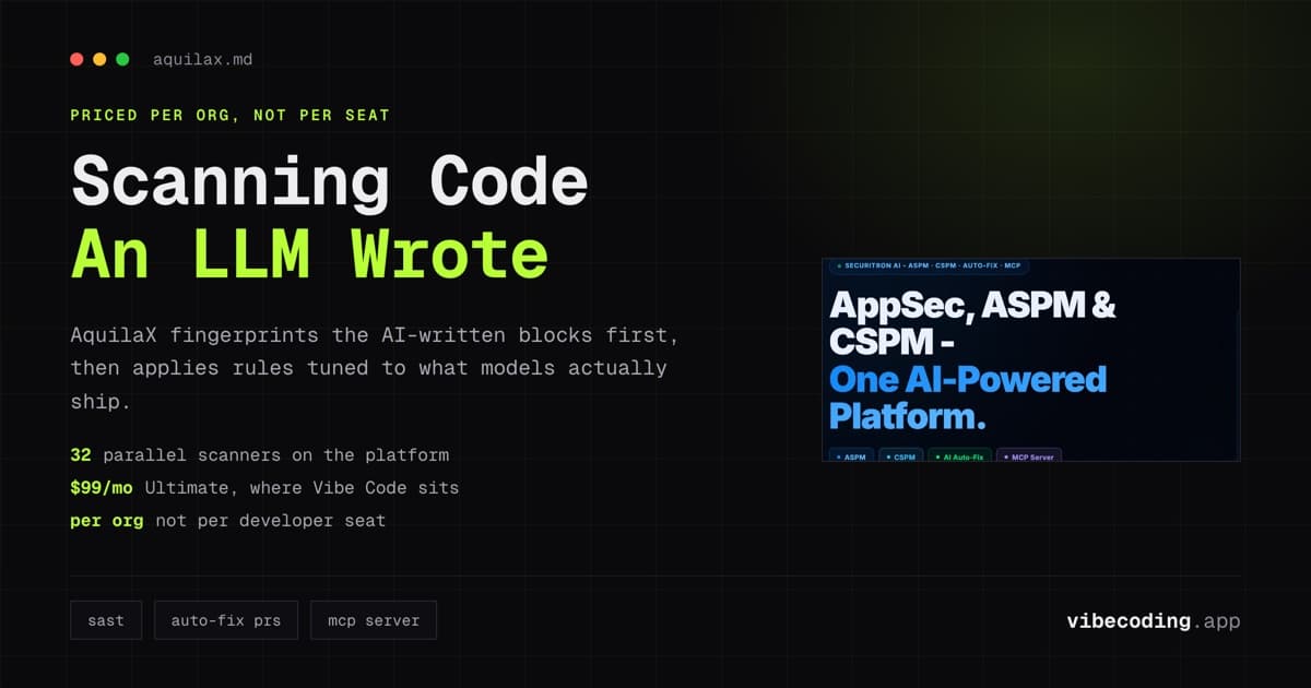 Aquilax Vibe Review (2026): The Security Scanner Built for AI-Generated Code