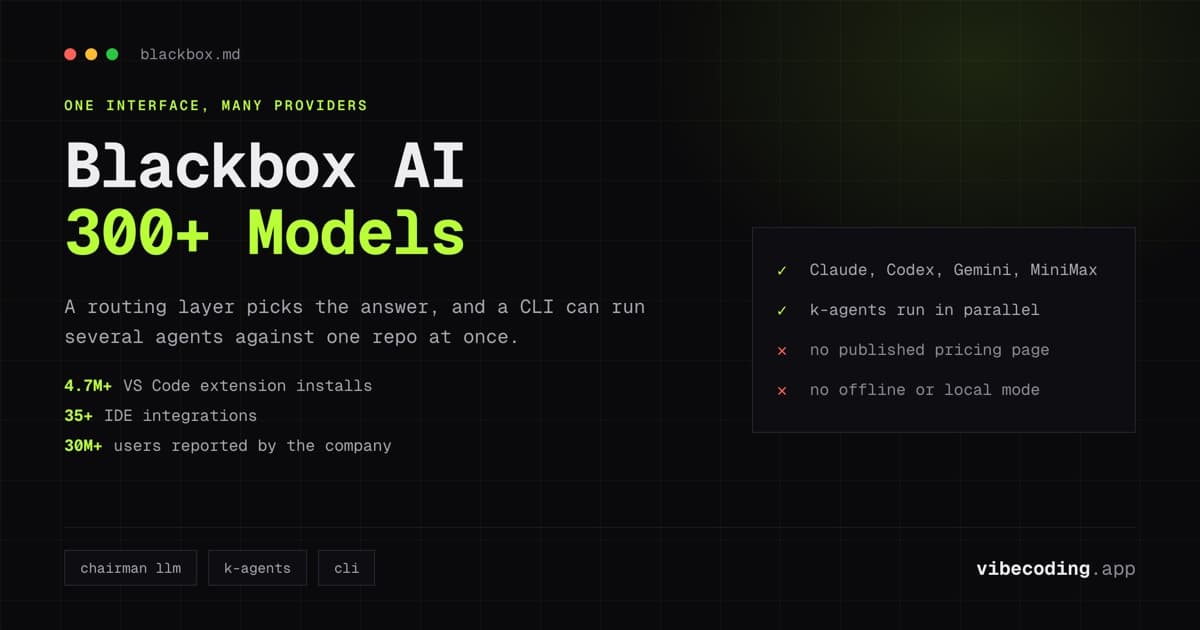 Blackbox AI Review 2026: Multi-Agent Coding Assistant Guide & Comparison