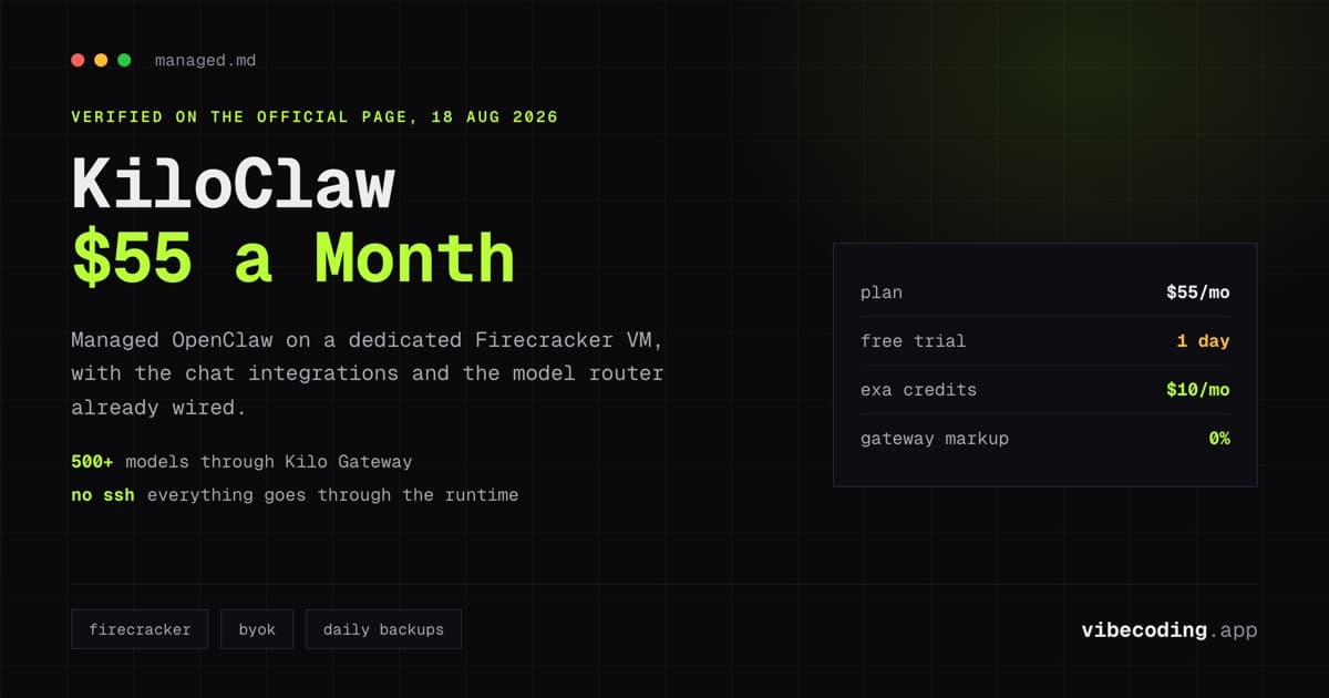 KiloClaw Review: Managed OpenClaw Hosting With Firecracker VMs and 500+ Models
