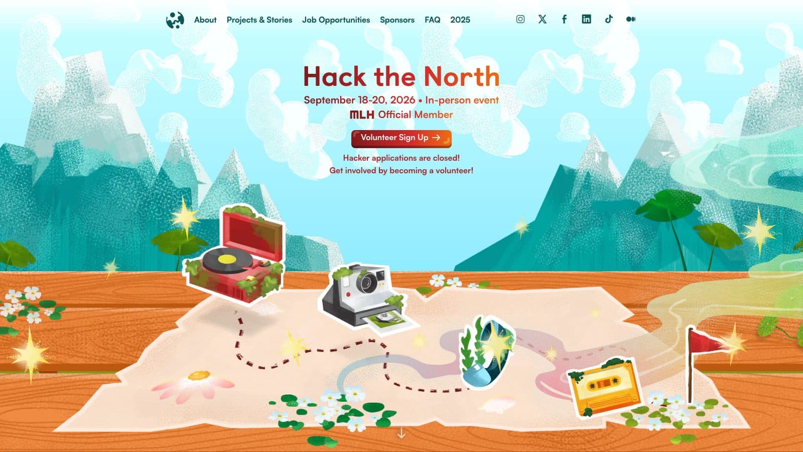 Hack the North 2026 website