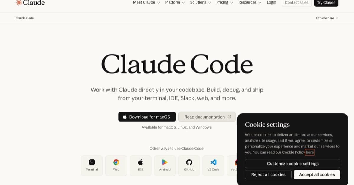 Claude Code screenshot