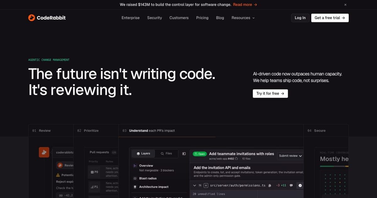 CodeRabbit screenshot