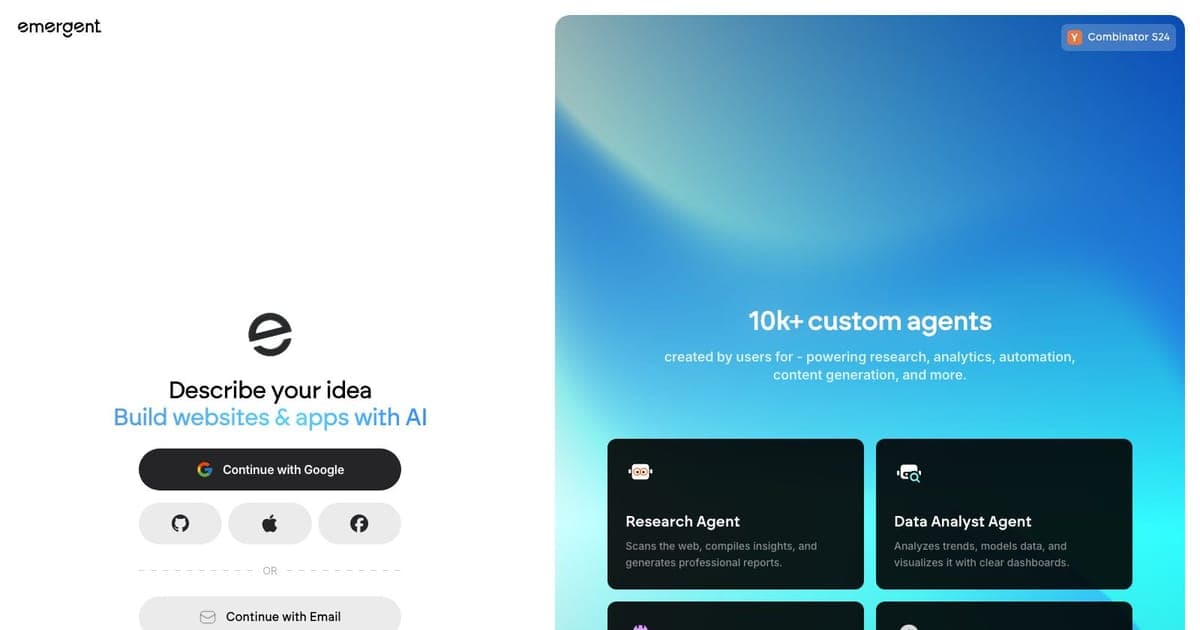 Emergent screenshot