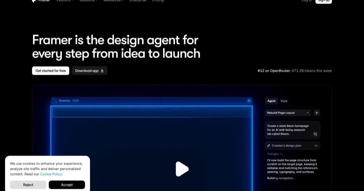 Framer screenshot