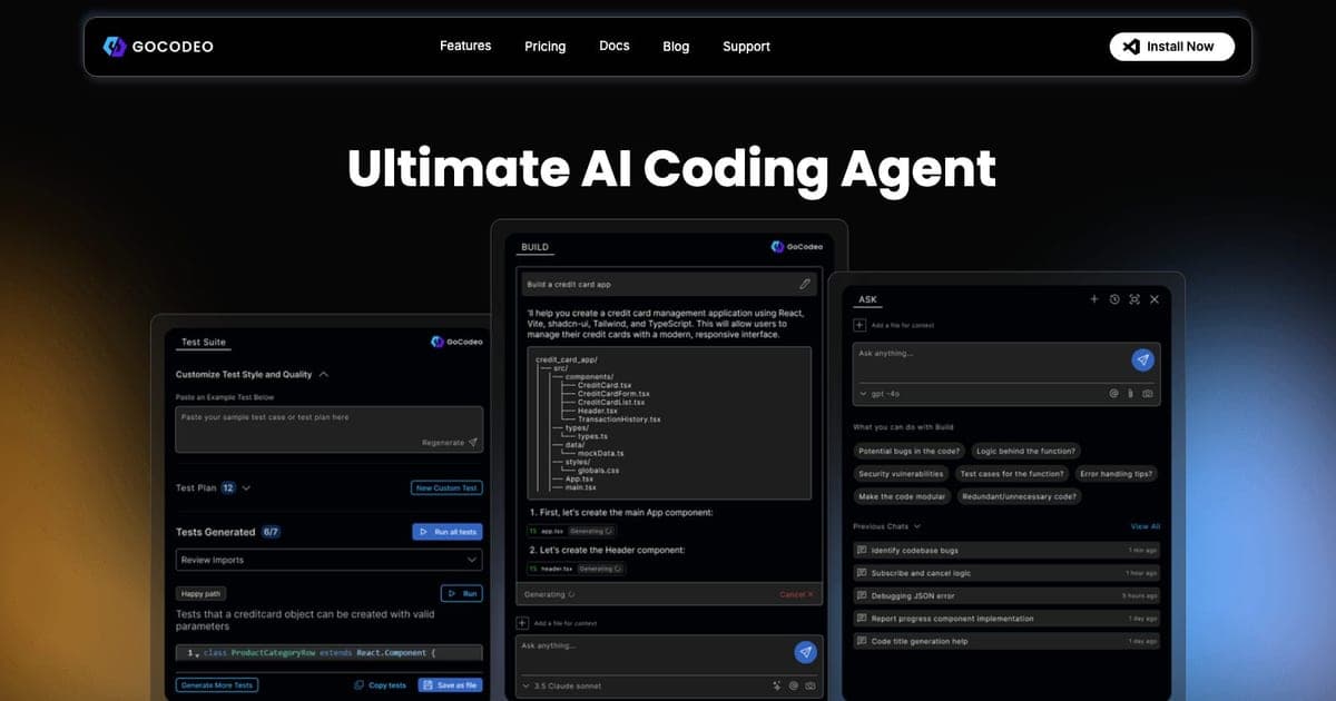 GoCodeo screenshot