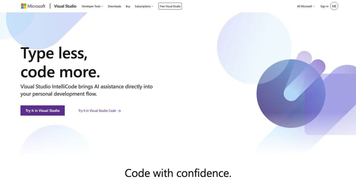 IntelliCode hero visualization