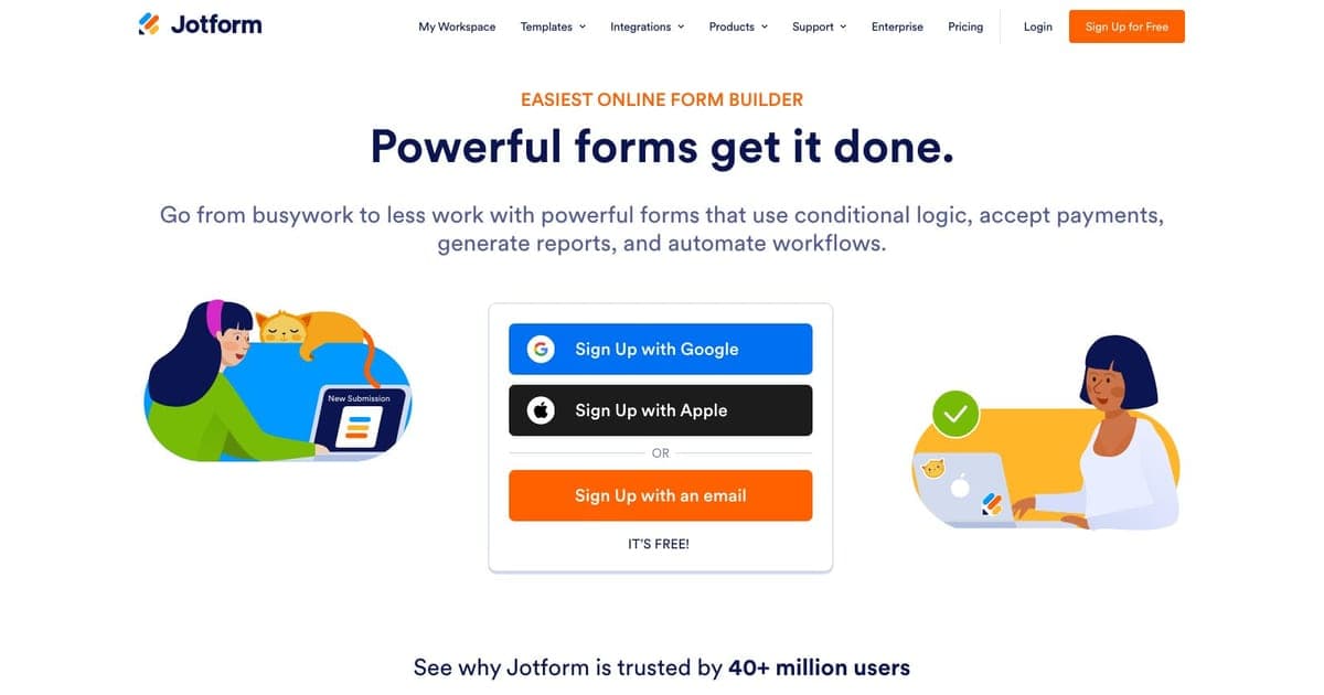 Jotform AI App Builder screenshot