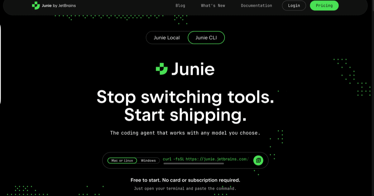 Junie screenshot