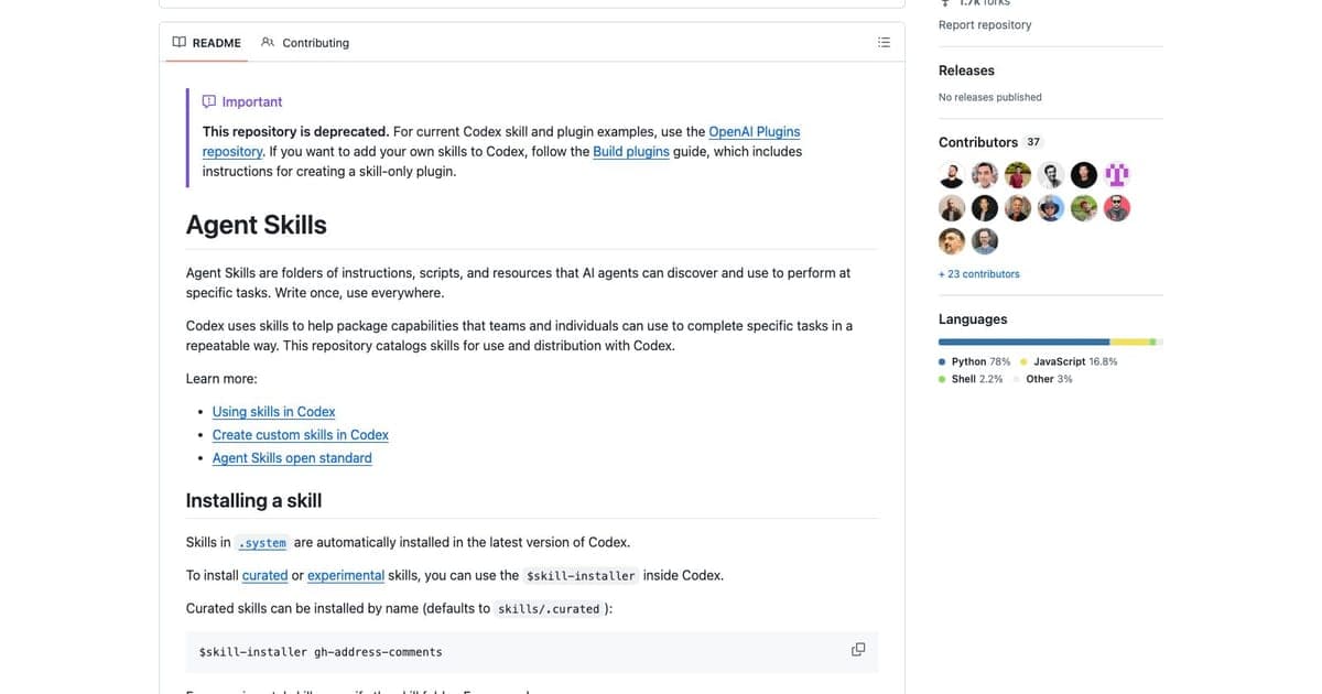 OpenAI Codex Skills Catalog hero visualization