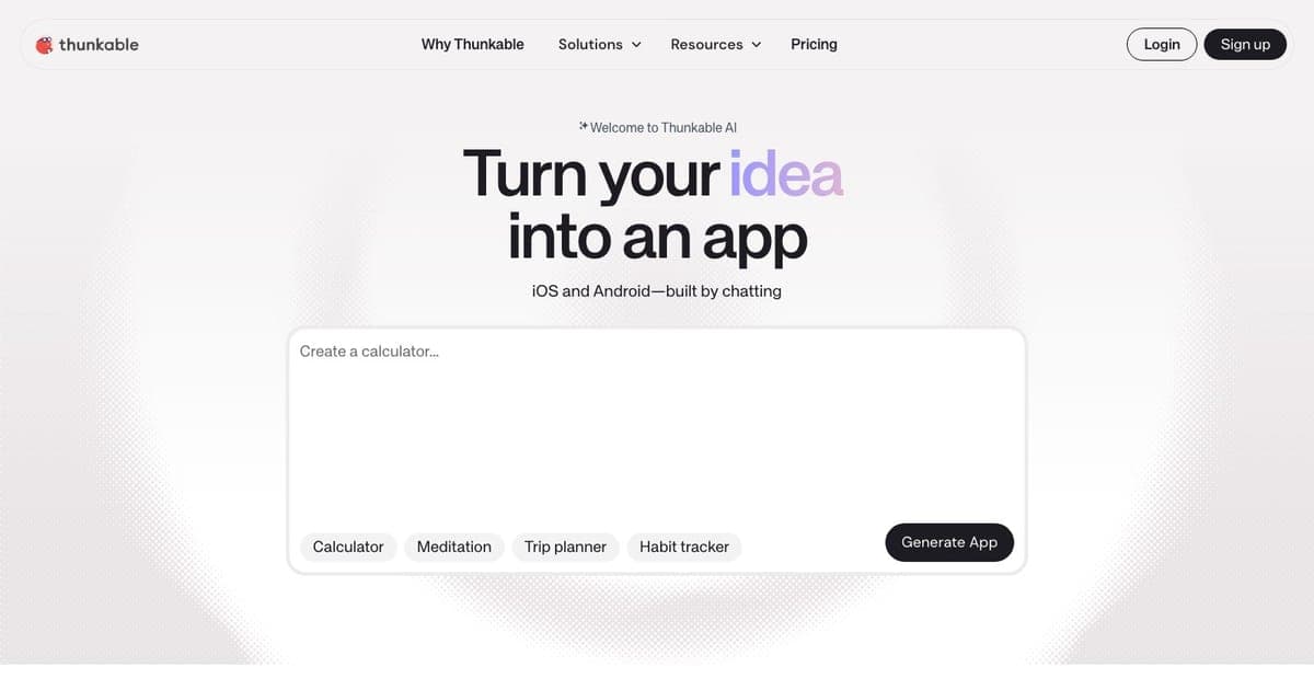 Thunkable screenshot