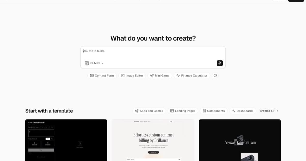 v0 screenshot