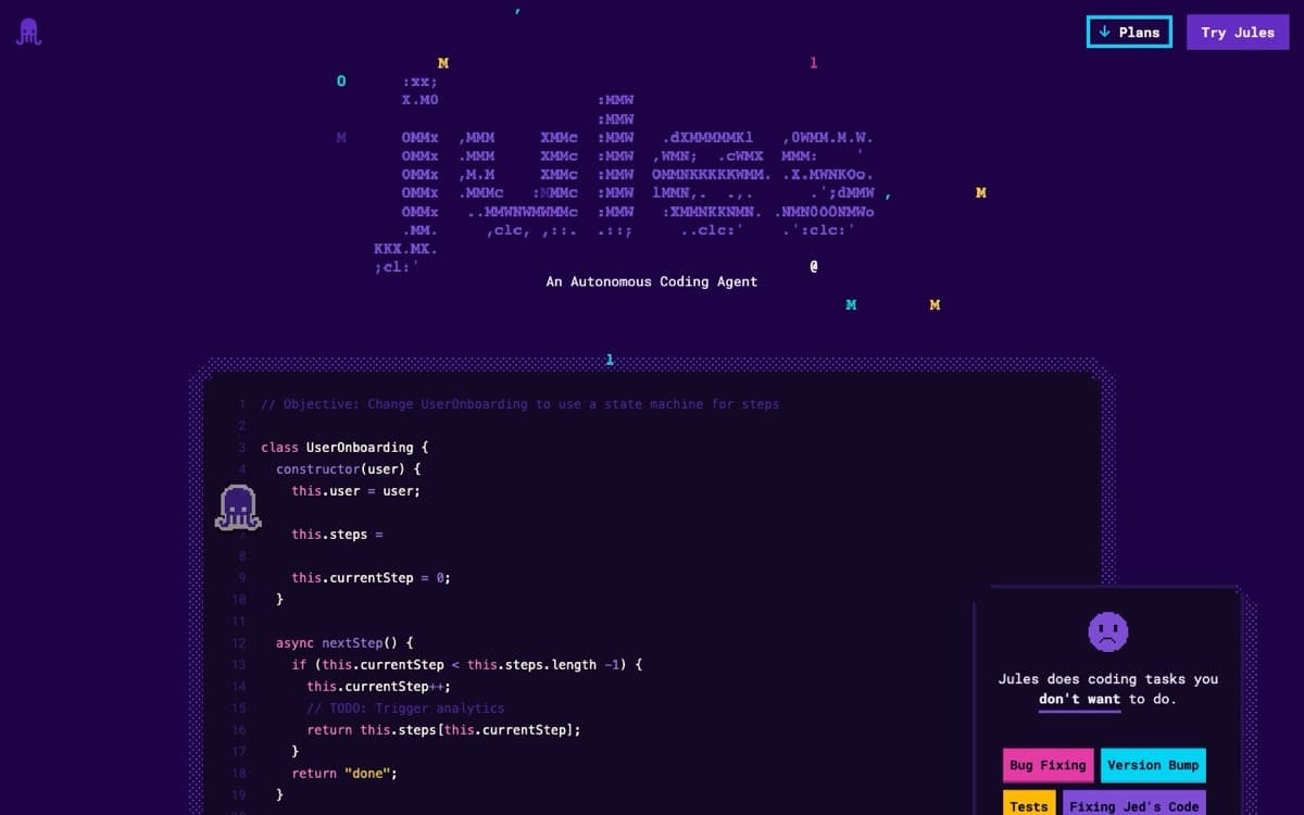 Google Jules screenshot
